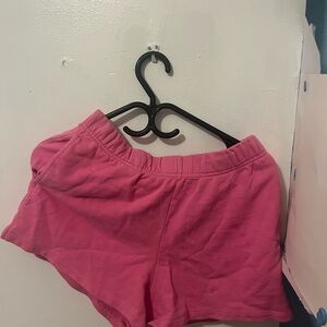 Women's Pink Sweat Shorts